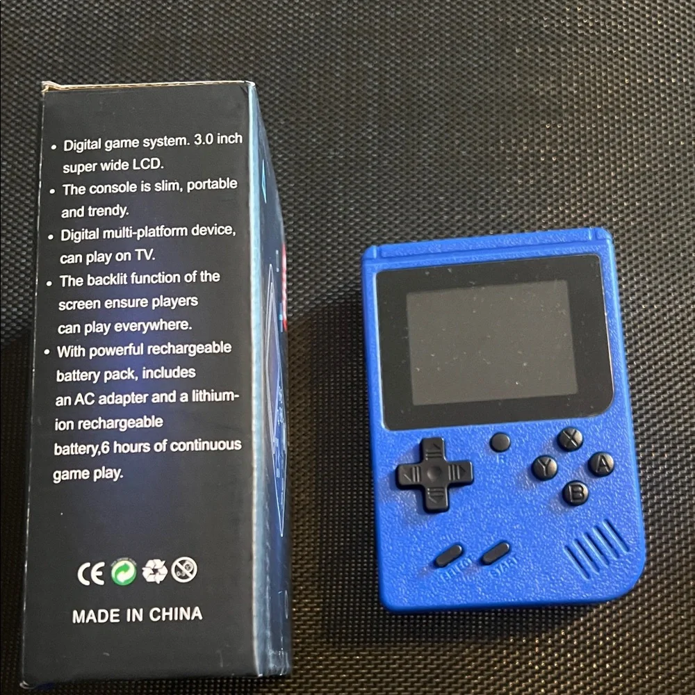Blue Handheld Gaming Console